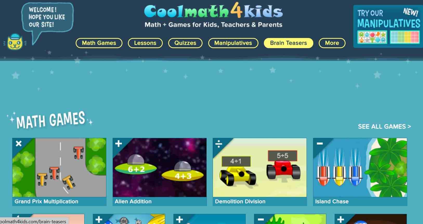 coolmsth4kids